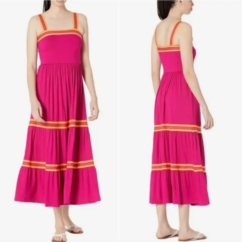 Ted Baker Norabel Tiered Jersey Sundress in bright pink